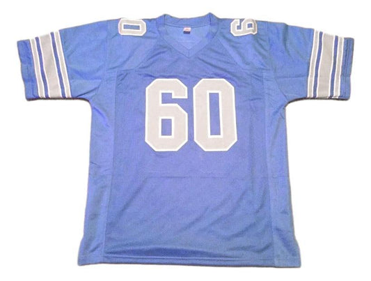 Al Baker Jersey #60 Custom Unsigned Football Stitched Light Blue