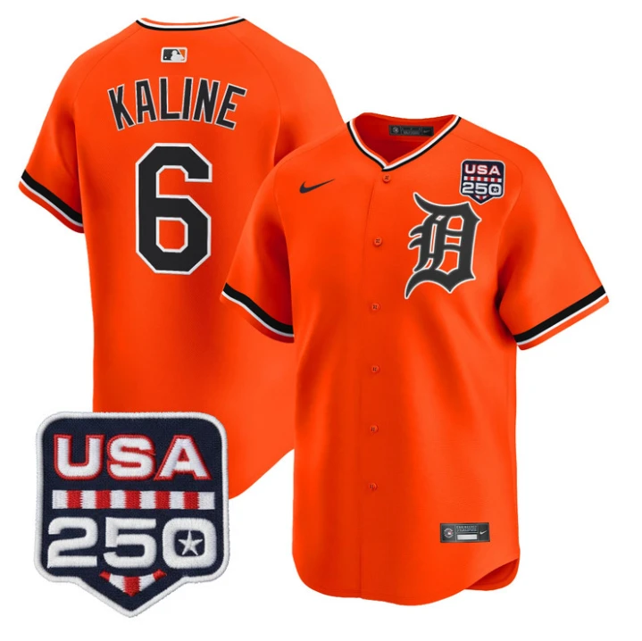 Al Kaline Jersey #6 Detroit Tigers 2026 Alternate Limited Stitched