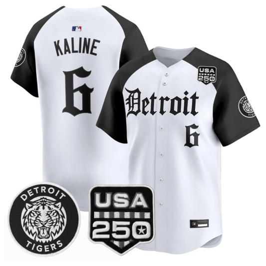 Al Kaline Jersey #6 Detroit Tigers Gothic Edition Vapor Stitched