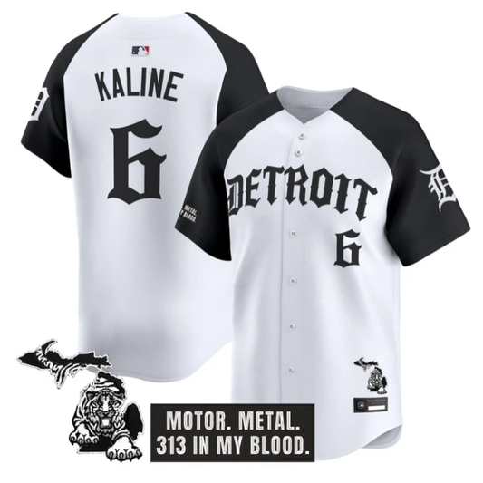 Al Kaline Jersey #6 Detroit Tigers Old English Edition Stitched