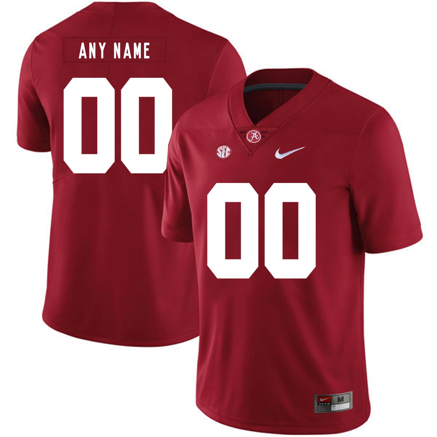 Alabama Crimson Tide Custom Name and Number NCAA College Football Jersey Red