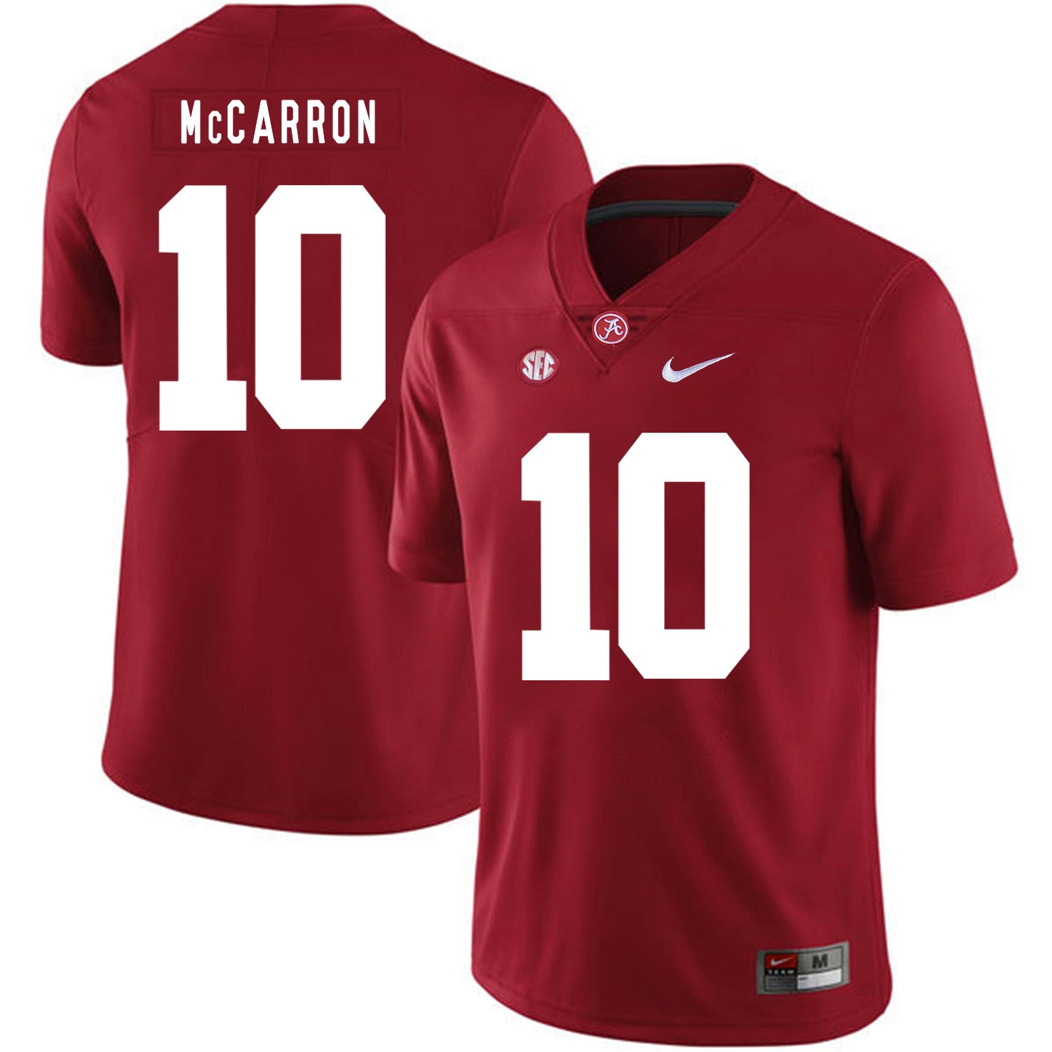 Alabama Crimson Tide #10 A.J McCarron College Football Jersey Red