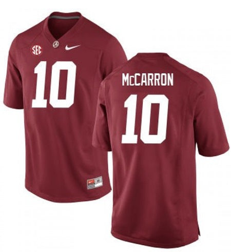 Alabama Crimson Tide #10 AJ McCarron NCAA Football Jersey Red