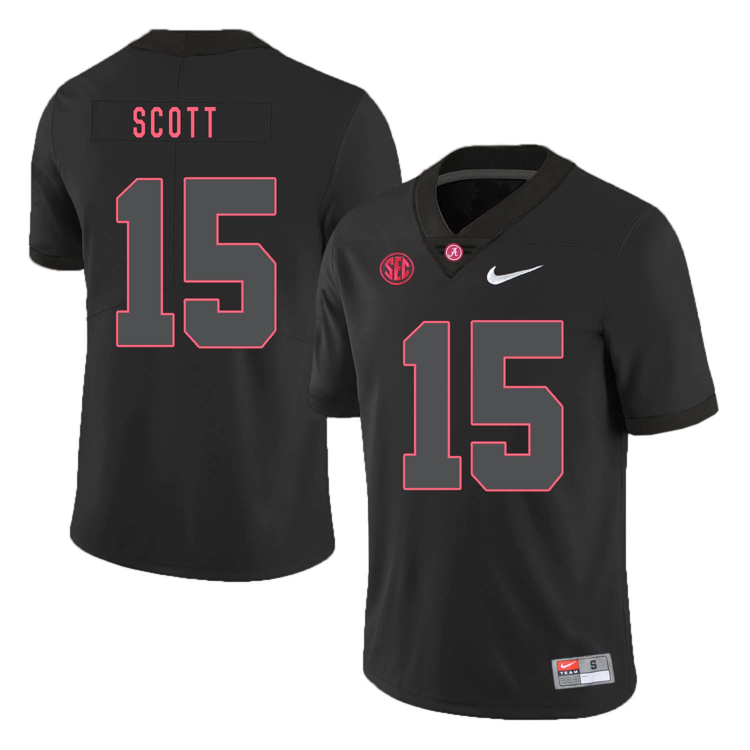 Alabama Crimson Tide #15 JK Scott College Football Jersey Black