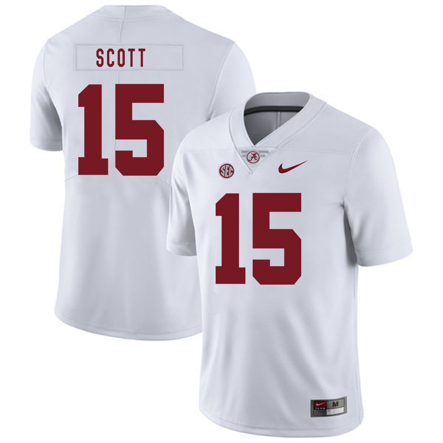 Alabama Crimson Tide #15 JK Scott College Football Jersey White