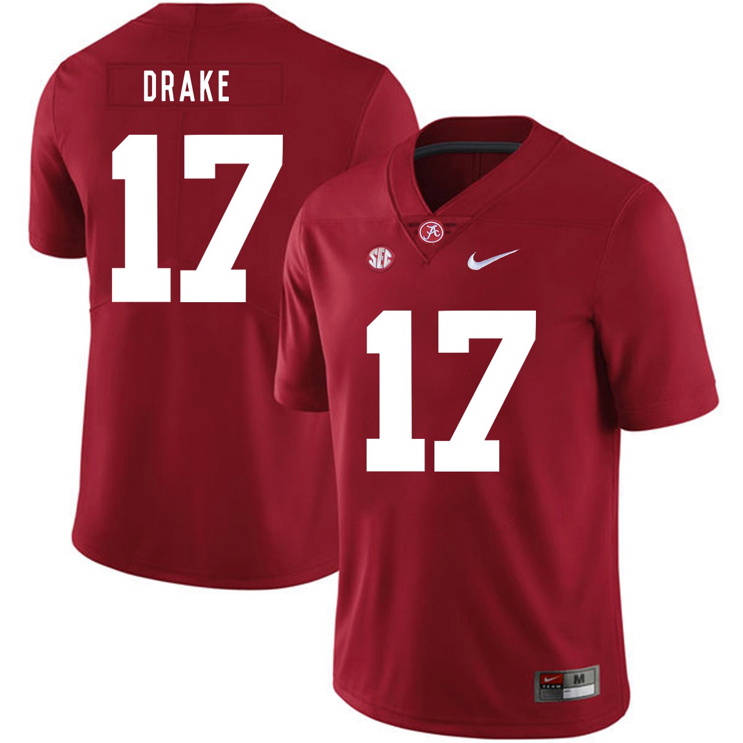 Alabama Crimson Tide #17 Kenyan Drake College Football Jersey Red