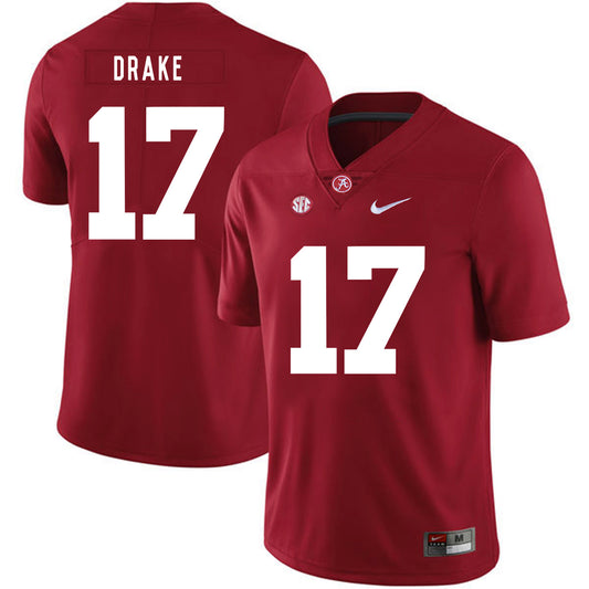 Alabama Crimson Tide #17 Kenyan Drake College Football Jersey Red