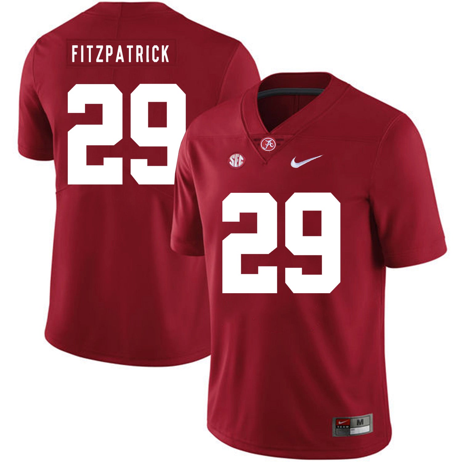 Alabama Crimson Tide #29 Minkah Fitzpatrick Football Jersey Red
