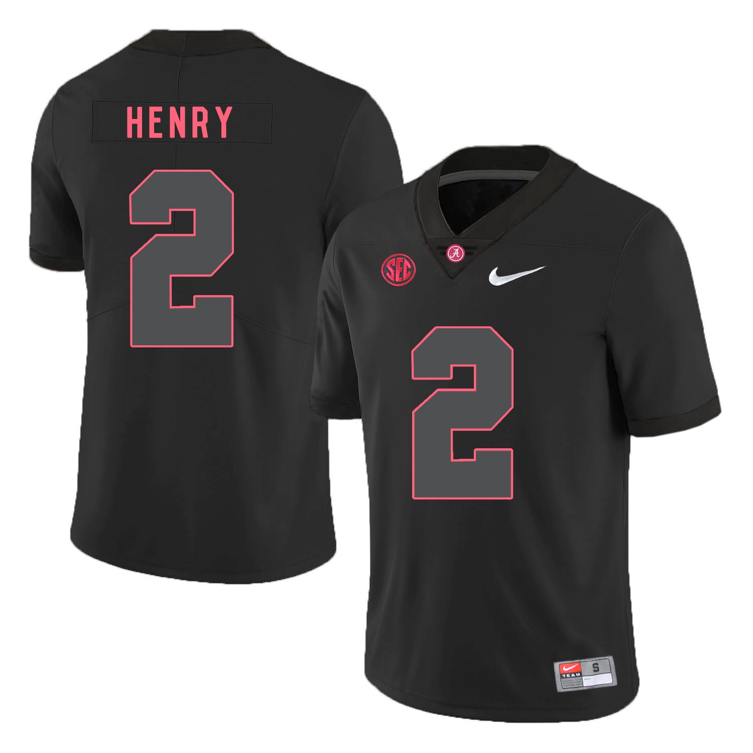 Alabama Crimson Tide #2 Derrick Henry College Football Jersey Black