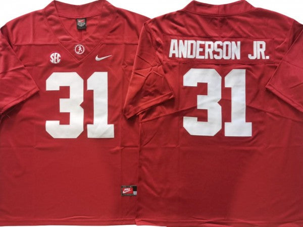 Alabama Crimson Tide #31 Will Anderson Jr. Red Football Jersey