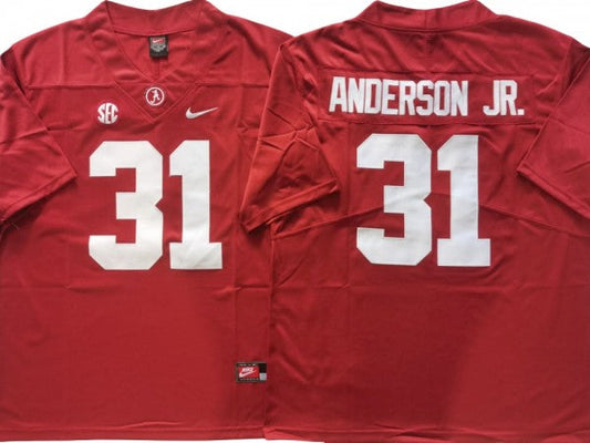 Alabama Crimson Tide #31 Will Anderson Jr. Red Football Jersey