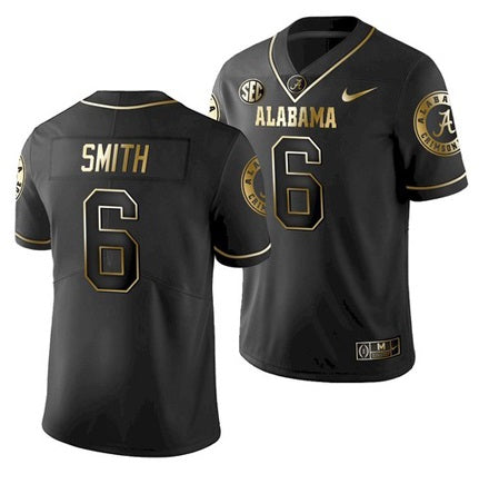 Alabama Crimson Tide #6 DeVonta Smith College Football Black Jersey