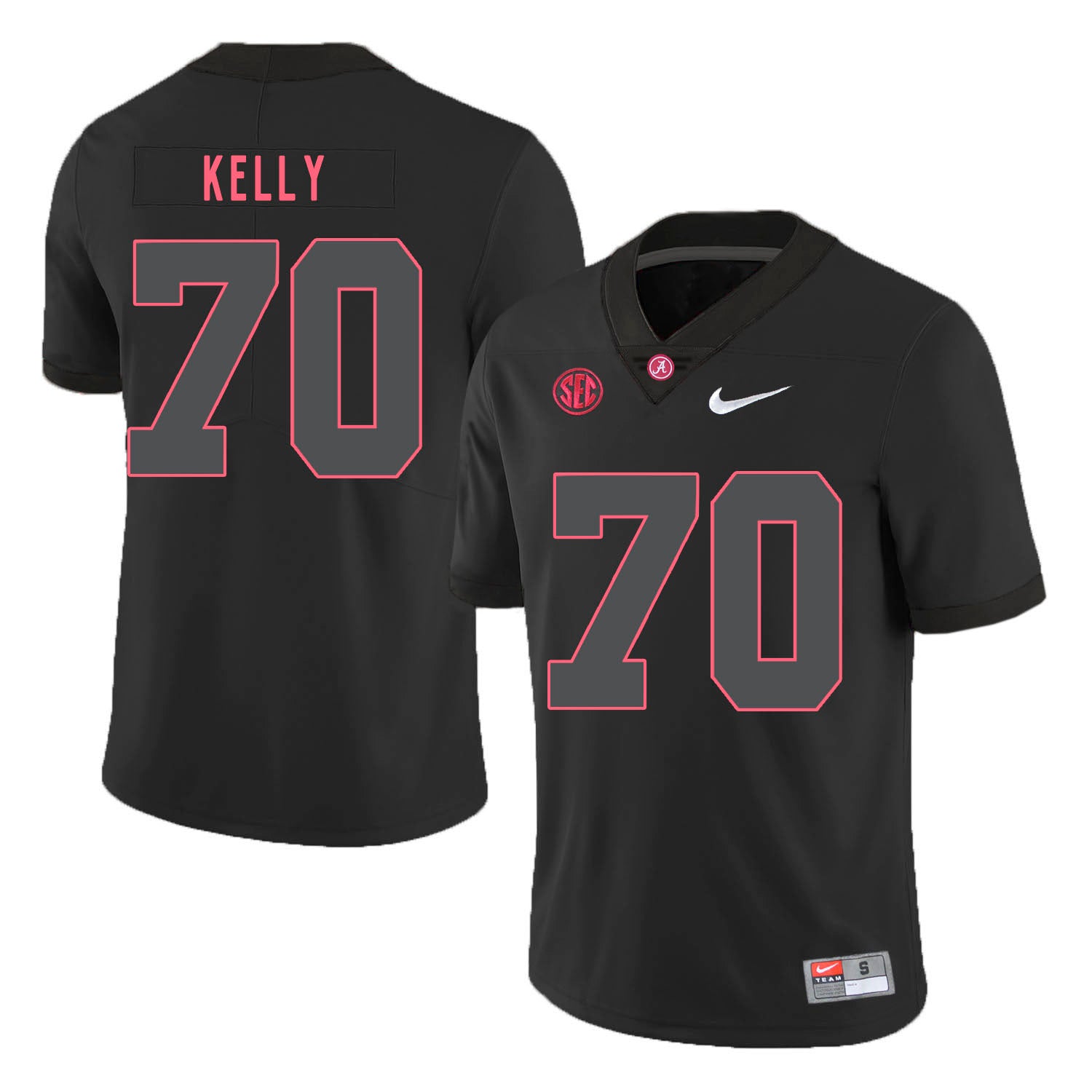 Alabama Crimson Tide #70 Ryan Kelly College Football Jersey Black