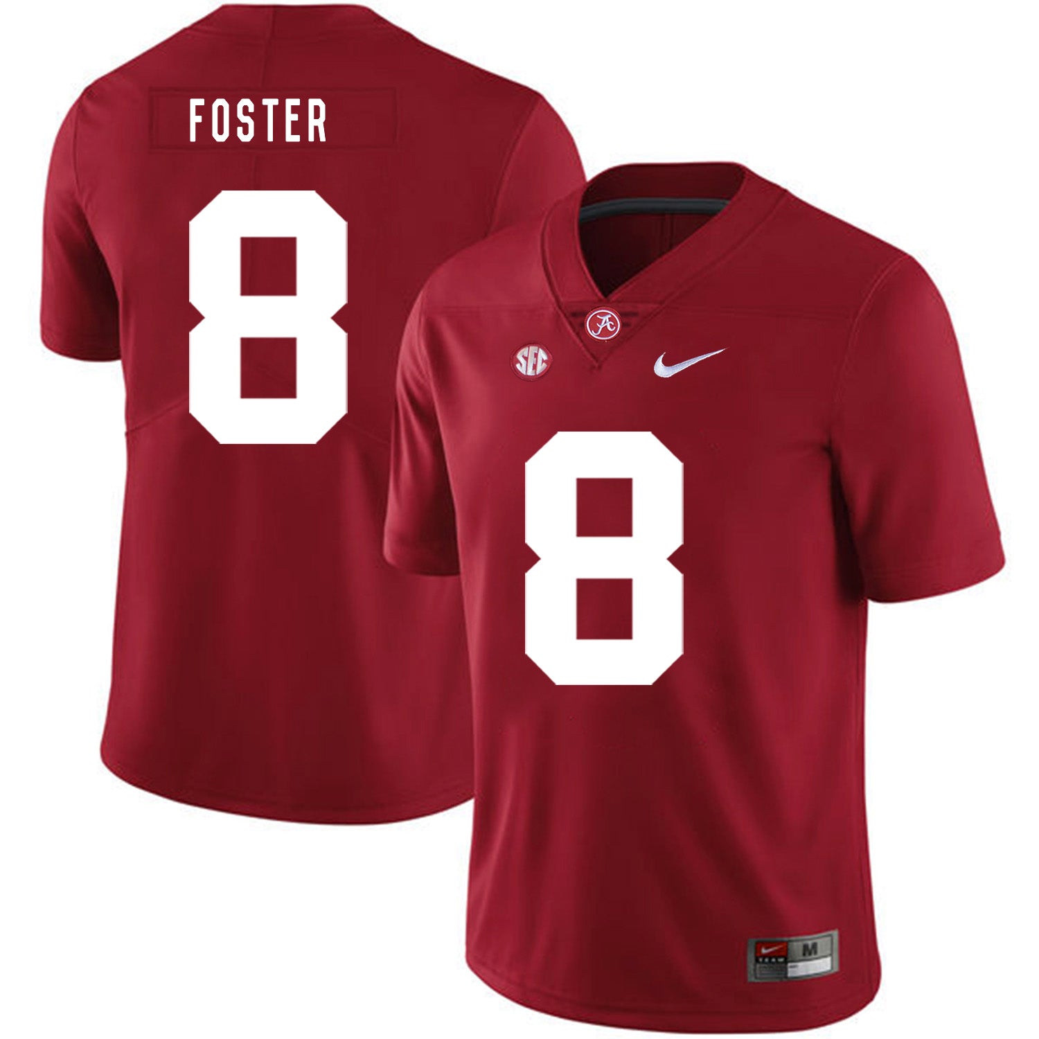 Alabama Crimson Tide #8 Robert Foster College Football Jersey Red