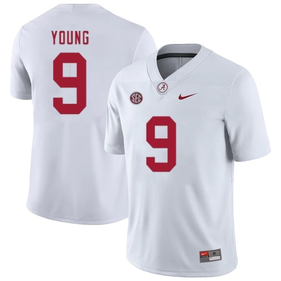 Alabama Crimson Tide #9 Bryce Young NCAA Football Game Jersey - White