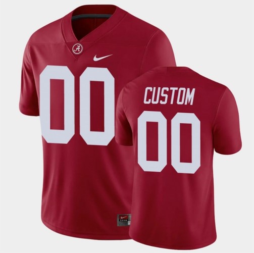 Alabama Custom Jersey Name and Number College NCAA Football Replica Red