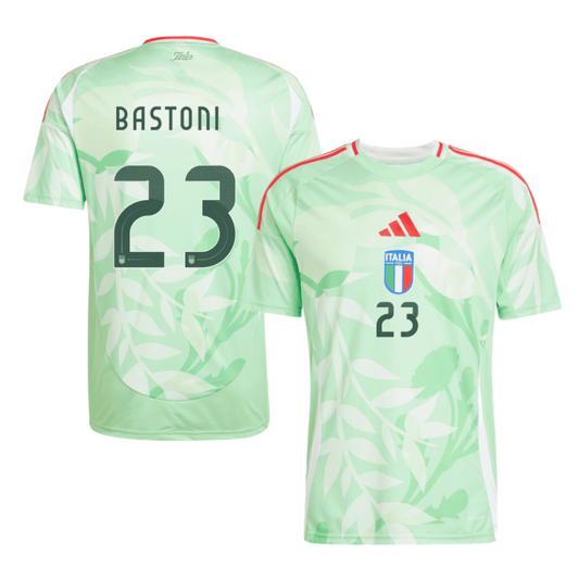 Giacomo Raspadori 11 Italy National Team 2025-26 Away Men Jersey – Green