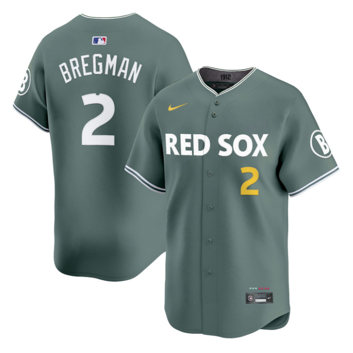 Alex Bregman Jersey #2 Boston Red Sox 2025 City Connect Vapor Premier Limited V2 All Stitched