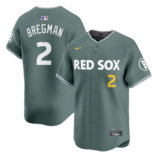 Alex Bregman Jersey #2 Boston Red Sox 2025 City Connect Vapor Premier Limited V2 All Stitched
