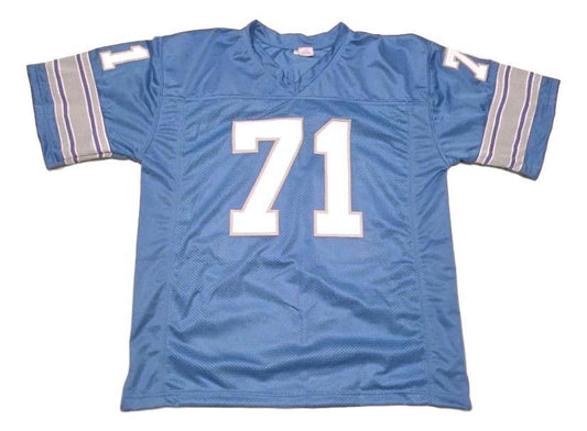 Alex Karras Jersey #71 Custom Unsigned Football Stitched Blue