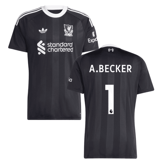 Alisson Becker 1 Liverpool 2025-26 Goalkeeper Match Jersey – Black