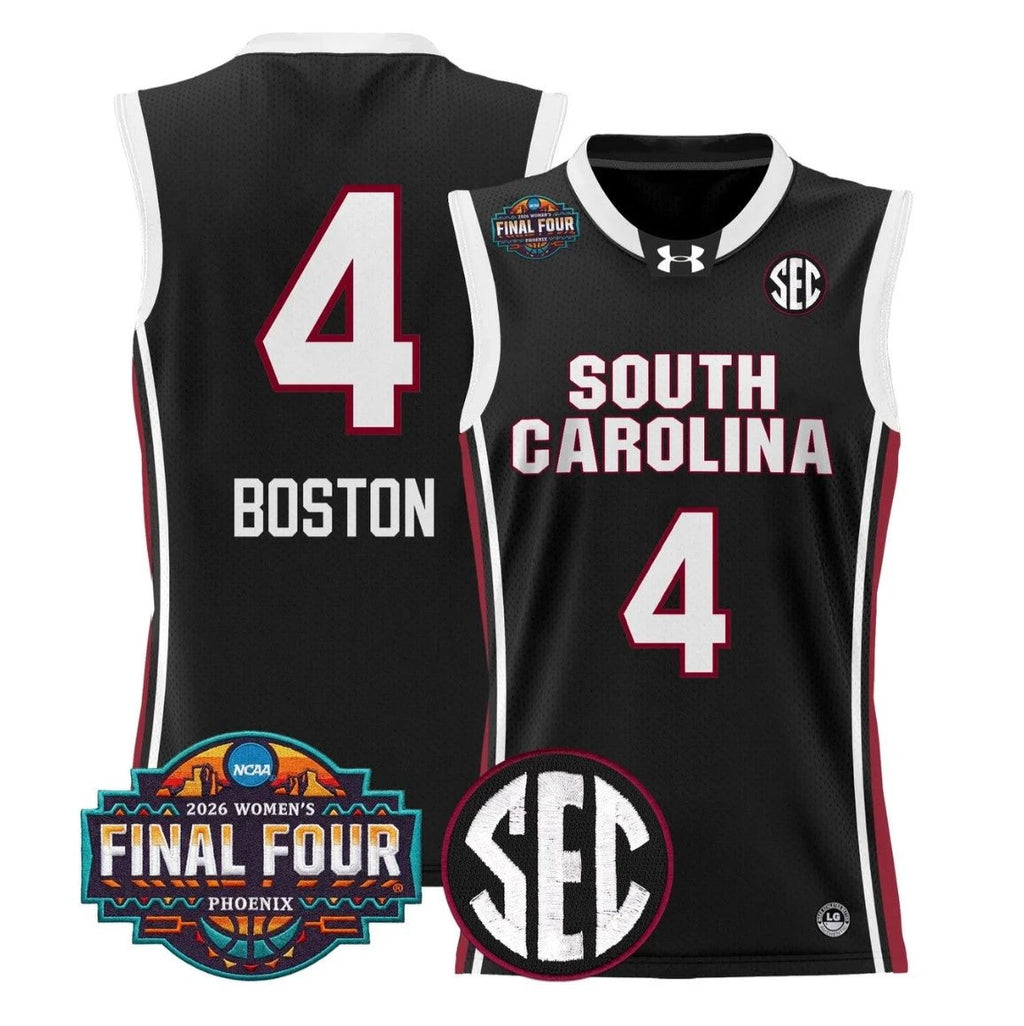 Aliyah Boston Jersey #4 South Carolina 2026 Final Four Stitched Black