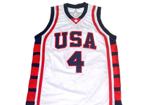 Allen Iverson #4 Team USA New Basketball Jersey White