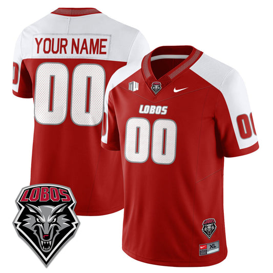 Custom UNM Lobo Football Jersey Name, Number 2025 Stitched Alternate
