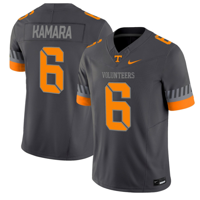 Alvin Kamara Jersey #6 Tennessee Vols 2025 Smokey Grey Series Stitched
