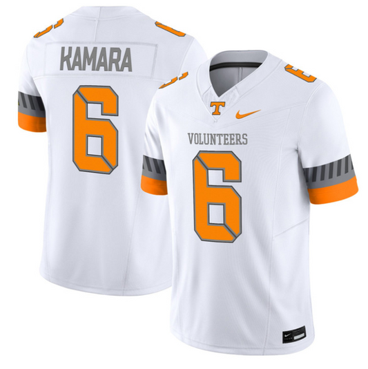 Alvin Kamara Jersey #6 Tennessee Vols 2025 Smokey Grey Series Stitched White