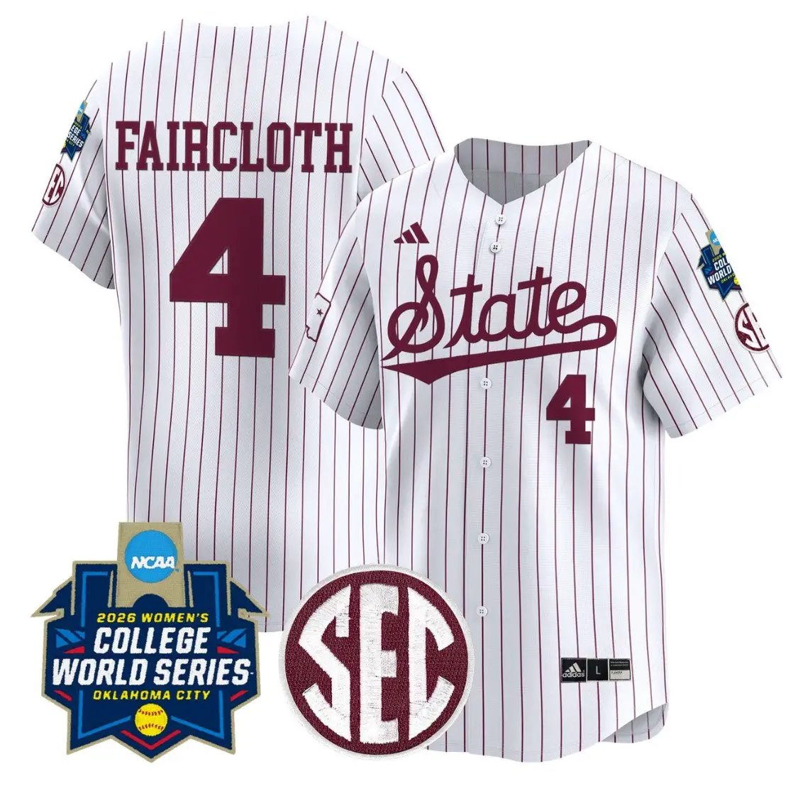 Alyssa Faircloth Jersey #4 State Softball 2026 World Series Stitched