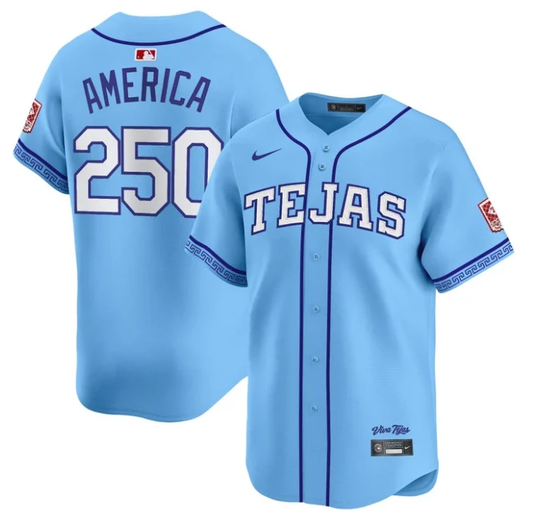 America Jersey #250 Texas Rangers 2026 City Connect Premier Stitched