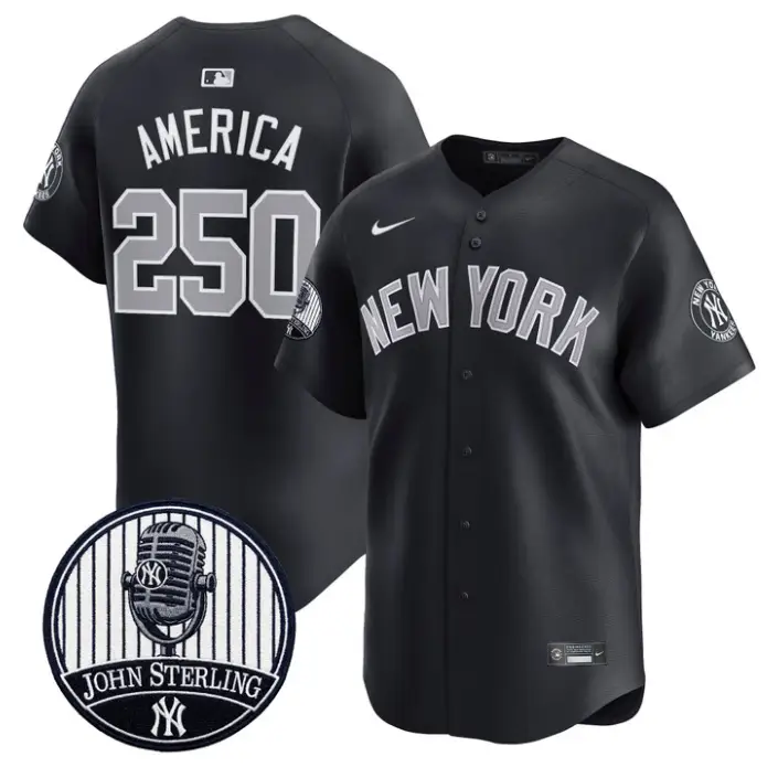 America Jersey #250 Yankees John Sterling Voice Tribute Stitched