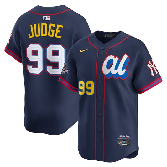 American League Aaron Judge #99 Navy 2025 All-Star MLB Limited Jersey Stitched