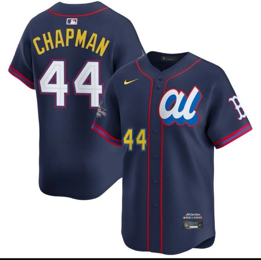 American League Aroldis Chapman #44 Navy 2025 All-Star MLB Limited Jersey