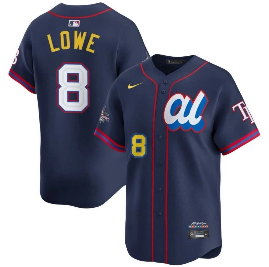 American League Brandon Lowe #8 Navy 2025 All-Star Limited Jersey Stitched