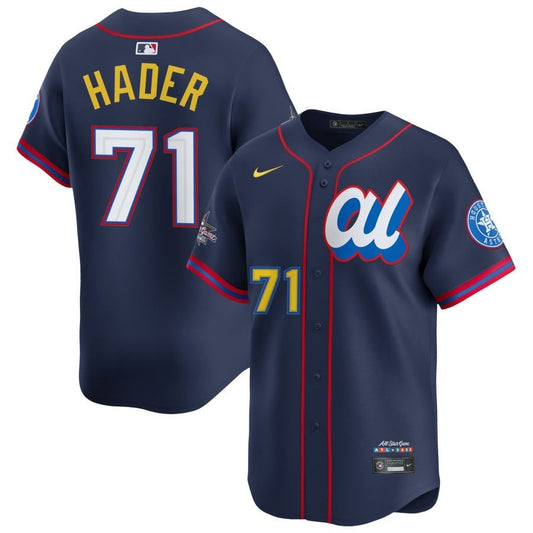 American League Josh Hader #71 Navy 2025 All-Star Game Limited Jersey Stitched