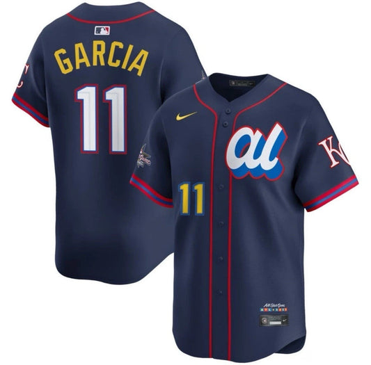 American League Maikel Garcia #11 Navy 2025 All-Star Limited Jersey Stitched