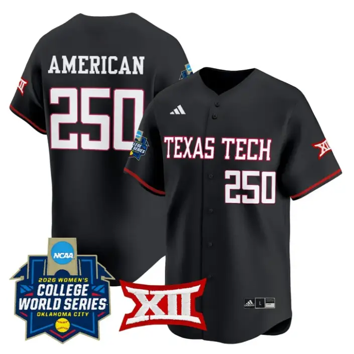 American Jersey #250 Red Raiders Softball 2026 World Series (WCWS)