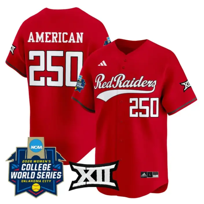 American Jersey #250 Red Raiders Softball 2026 World Series (WCWS)
