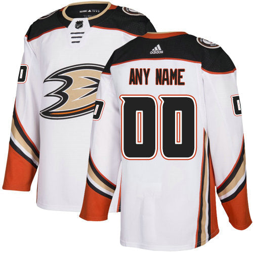 Anaheim Ducks White Custom Jersey