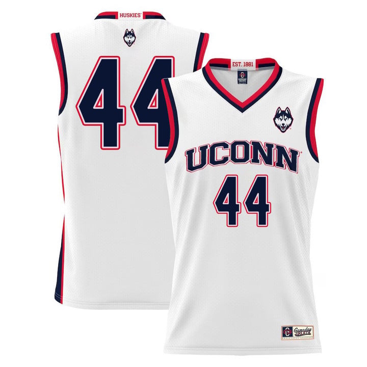 Andre Jackson Jr Jersey UConn Huskies College Basketball White #44