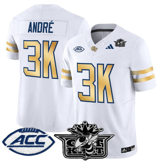 André Jersey #3K Outkast Georgia Tech Yellow Jackets 2025 Stitched