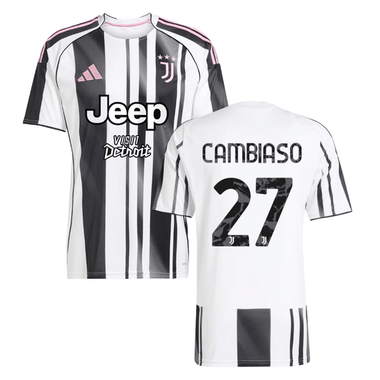 Andrea Cambiaso 27 Juventus 2025-26 Home Men Jersey – White