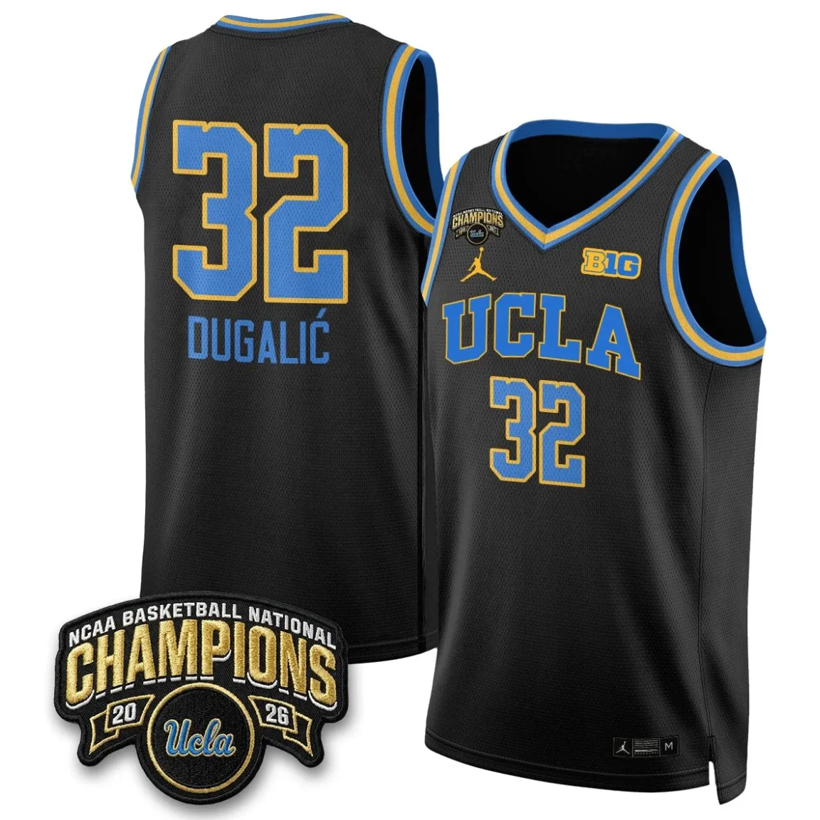 Angela Dugalić Jersey #32 UCLA Basketball Champion 2026 Limited Stitched
