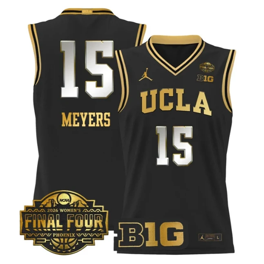 Ann Meyers Jersey #15 UCLA Bruins 2026 Final Four Patch Stitched Black Gold