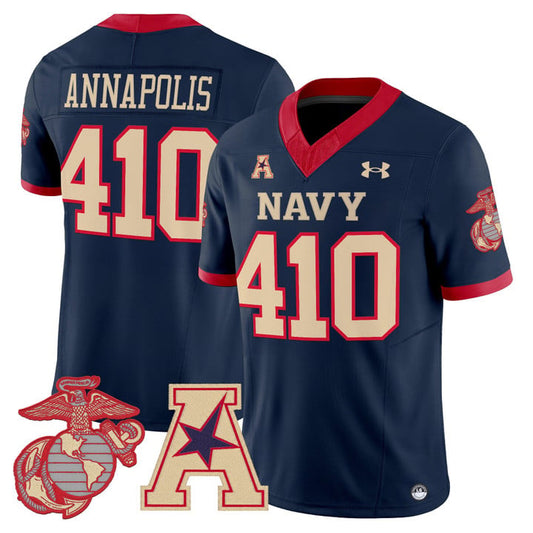 Annapolis Jersey #401 Navy Midshipmen Vapor USMC Premier Stitched