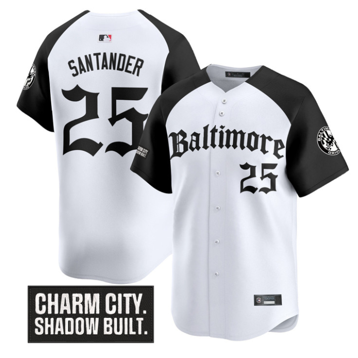 Anthony Santander Jersey #25 Baltimore Orioles Gothic Harbor Edition Alternate