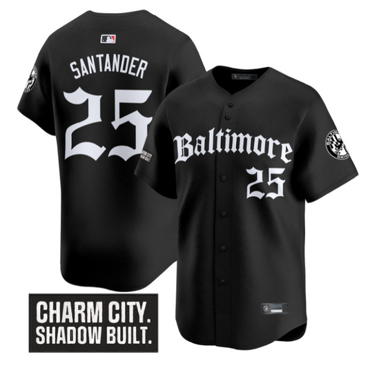 Anthony Santander Jersey #25 Baltimore Orioles Gothic Harbor Edition Black