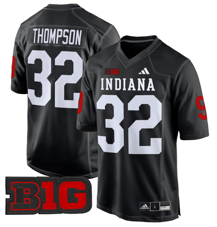 Anthony Thompson Jersey #32 Indiana Hoosiers 2024 Game V2 Football Black